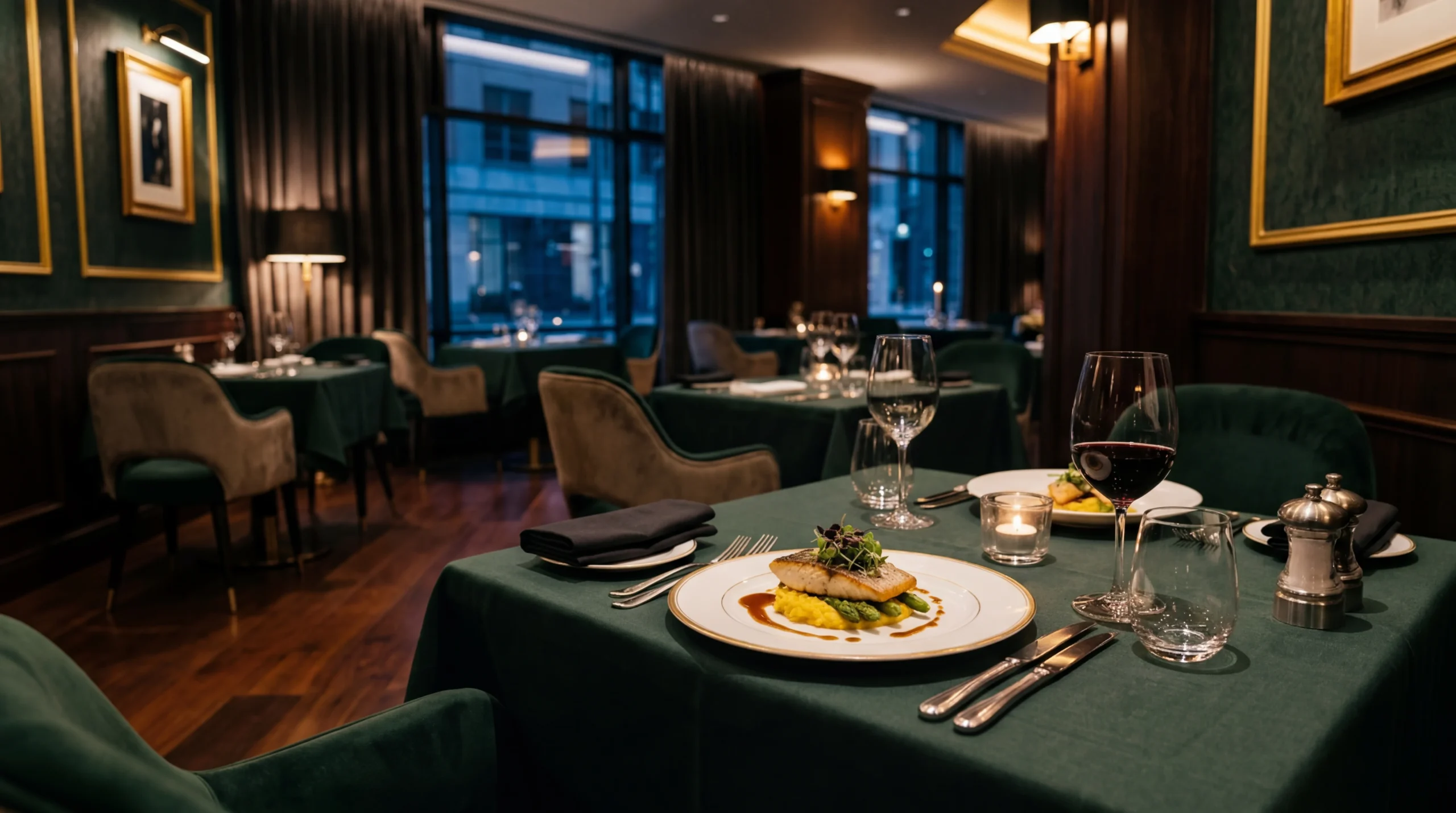 Elegancka restauracja w Krakowie – wnętrze Verdé i kolacja przy świecach